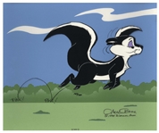Chuck Jones Signed Limited Edition Cels of ''Le Pursuit'' Showing Pepe Le Pew Pursuing Penelope Pussycat -- With Linda Jones COA